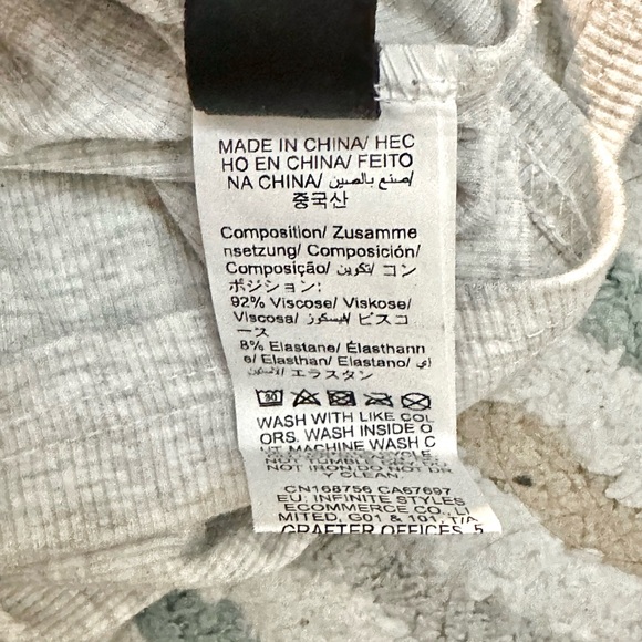 Dazy Gray Ribbed Women's Tank Top - Picture 5 of 5